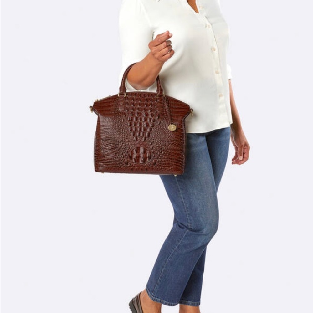 Brahmin NWT LARGE Duxbury Satchel MAGIC Ombre Melbourne style k49 1708 00651 - Picture 13 of 14